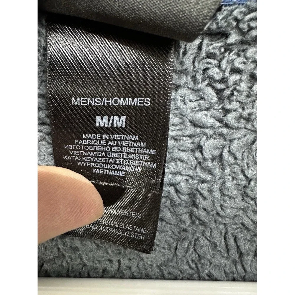 The North Face Men's Chimborazo Sherpa Fleece Lined Full Zip Jacket‎ Blue Medium